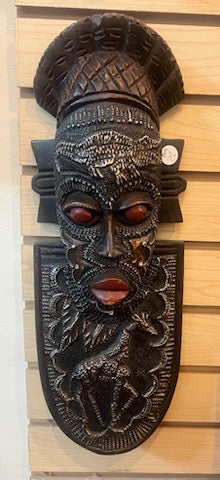 Tribal African Mask with Headdress